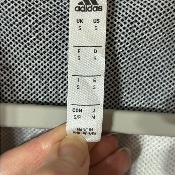 Adidas Black & White Hooded Windbreaker – Size Small - Picture 3 of 8